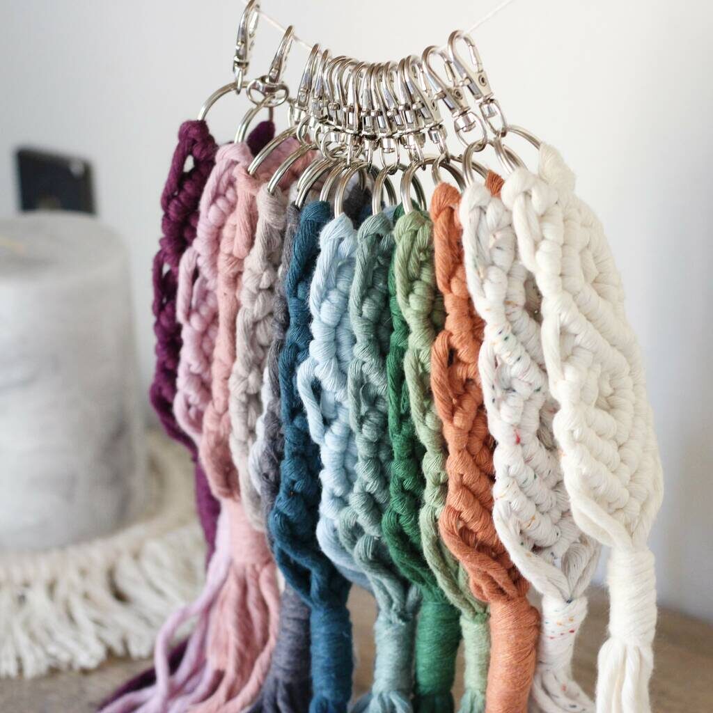 Infinity Macrame Keychains