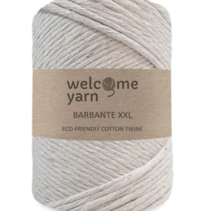 XXL Barbante Cotton by Welcome Yarn, eco-friendly recycled cotton cord for macramé, crochet, and weaving projects