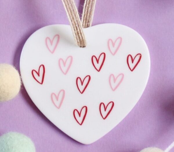 Hanging Heart and Pompom Garlands