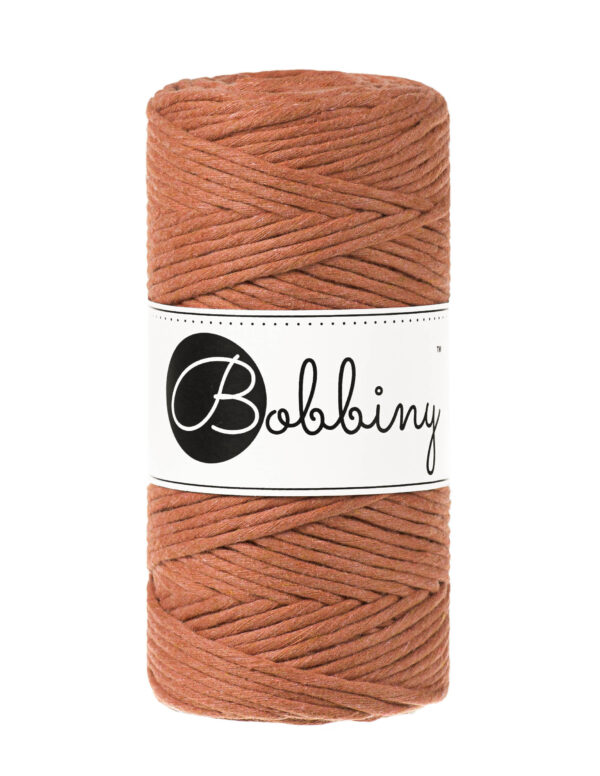 Terracotta 3mm Single Ply Bobbiny