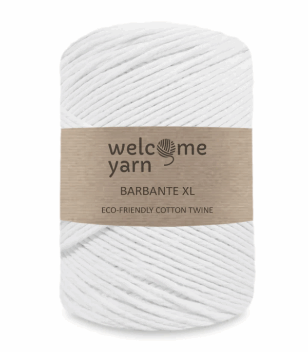 White XL Barbante Welcome Yarn 3mm